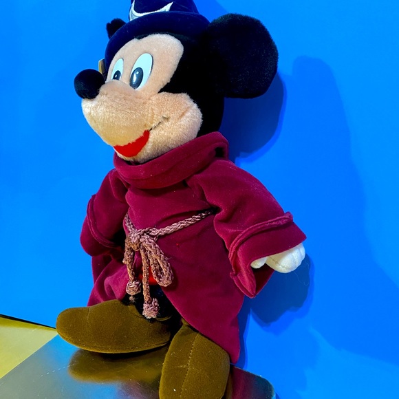 DISNEY NWT VTG 90s FANTASIA MICKEY MOUSE SORCERER PLUSH DISNEY STORE EXCLUSIVE - Picture 10 of 13